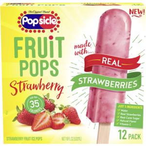 Popsicle Strawberry Fruit Pops