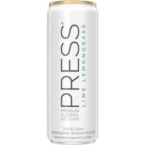 Press Lime Lemongrass Hard Seltzer