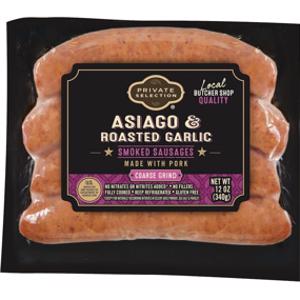 Private Selection Asiago & Roasted Garlic Smoked Sausages