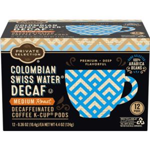 Private Selection Colombian Swiss Water Decaf Coffee Pods