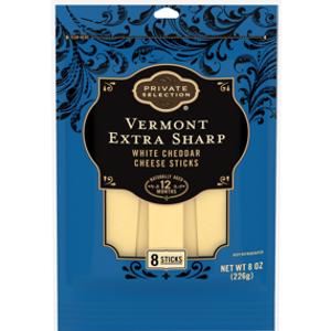 Private Selection Vermont Extra Sharp White Cheddar Cheese Sticks