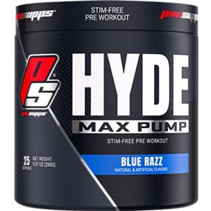 Prosupps Hyde Max Pump Stim-Free Pre-Workout Blue Razz