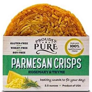Proudly Pure Rosemary & Thyme Parmesan Crisps