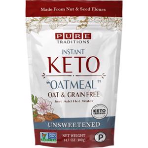 Pure Traditions Unsweetened Instant Keto Oatmeal