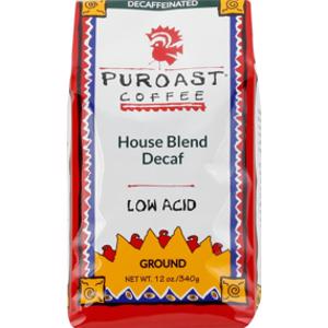 Puroast House Blend Decaf Low Acid Ground Coffee