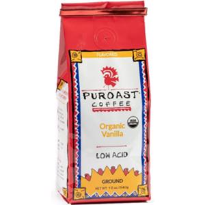 Puroast Organic Vanilla Low Acid Ground Coffee