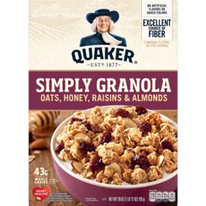 Quaker Simply Granola Oats, Honey, Raisins & Almonds