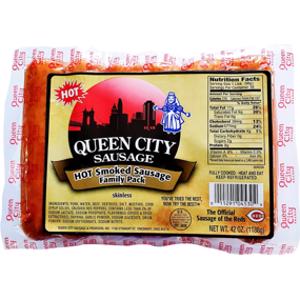 Queen City Skinless Hot Smoked Sausage