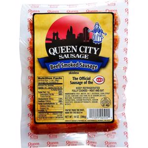 Queen City Skinless Mild Beef Smoked Sausage
