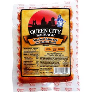 Queen City Skinless Mild Cheese Smoked Sausages
