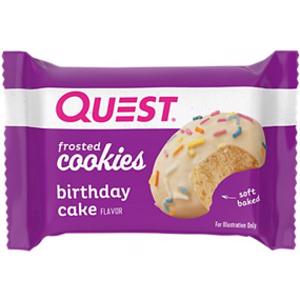 Quest Birthday Cake Frosted Cookies