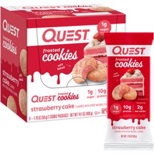 Quest Strawberry Cake Frosted Cookies