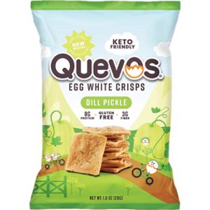 Quevos Dill Pickle Egg White Crisps