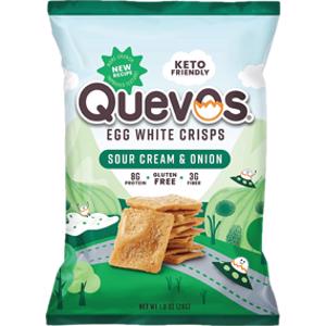 Quevos Sour Cream & Onion Egg White Crisps