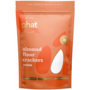 Real Phat Foods Cheddar Almond Flour Crackers