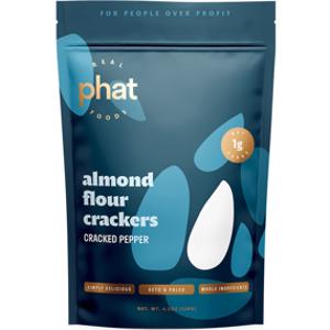 Real Phat Foods Cracked Pepper Almond Flour Crackers