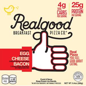 Realgood Egg Cheese Bacon Breakfast Pizza
