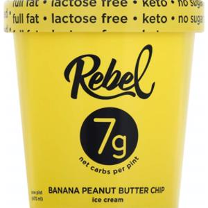 Rebel Banana Peanut Butter Chip Ice Cream