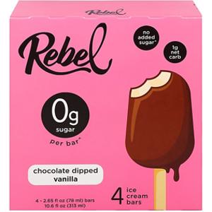 Rebel Chocolate Dipped Vanilla Ice Cream Bar
