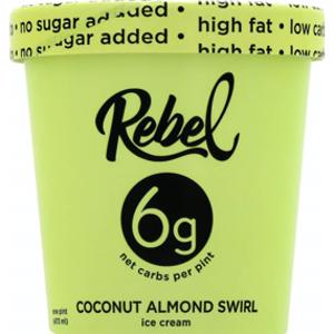 Rebel Coconut Almond Swirl Ice Cream