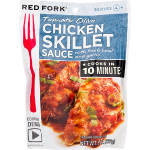 Red Fork Tomato Olive Chicken Skillet Sauce