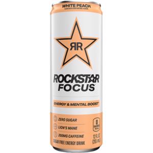 Rockstar Focus White Peach Energy Drink