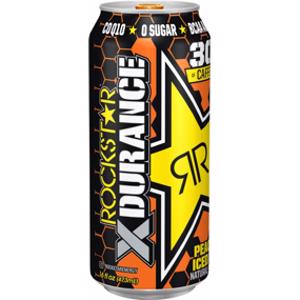 Rockstar XDurance Peach Iced Tea Energy Drink