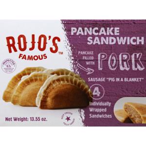 Rojo's Pork Sausage Pancake Sandwich