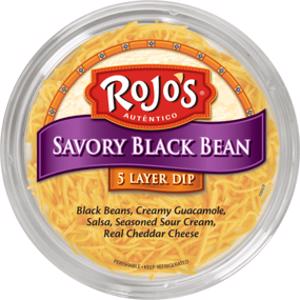 Rojo's Savory Black Bean 5 Layer Dip