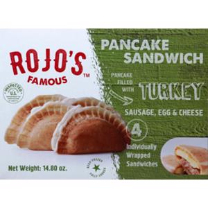 Rojo's Turkey Sausage Pancake Sandwich