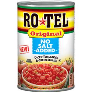 Rotel No Salt Added Diced Tomatoes & Green Chilies