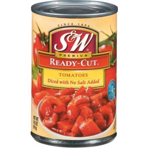 S&W Ready-Cut No Salt Added Diced Tomatoes