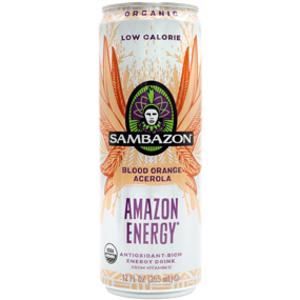 Sambazon Low Calorie Blood Orange Acerola Amazon Energy Drink