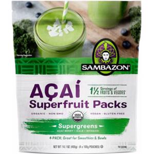 Sambazon Supergreens Acai Superfruit Packs