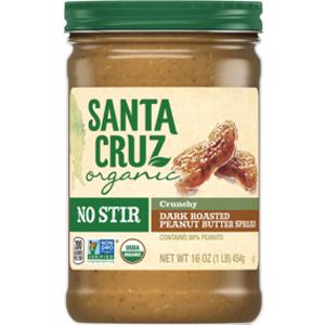 Santa Cruz Organic No Stir Crunchy Dark Roasted Peanut Butter