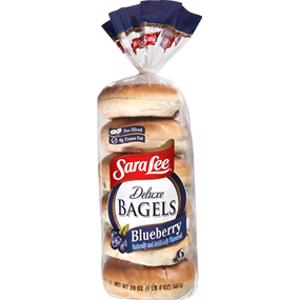 Sara Lee Deluxe Blueberry Bagels