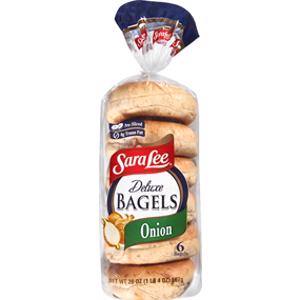 Sara Lee Deluxe Onion Bagels