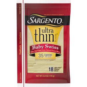 Sargento Baby Swiss Cheese Ultra Thin Slices