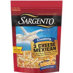 Sargento Creamery Shredded 3 Cheese Mexican Cheese