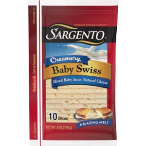 Sargento Creamery Sliced Baby Swiss Cheese