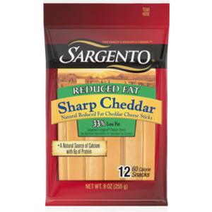 Sargento Reduced Fat Sharp Cheddar Cheese Sticks