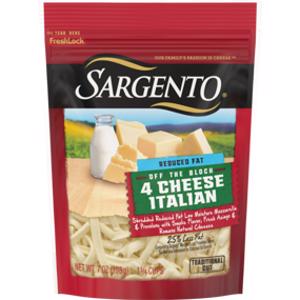 Sargento Shredded Reduced Fat 4 Cheese Italian Cheese