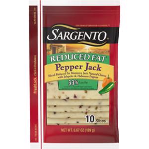 Sargento Sliced Reduced Fat Pepper Jack Cheese