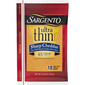 Sargento Sharp Cheddar Cheese Ultra Thin Slices