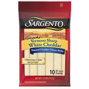 Sargento Vermont Sharp White Cheddar Cheese Sticks