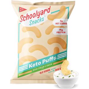 Schoolyard Snacks Sour Cream & Onion Keto Puffs