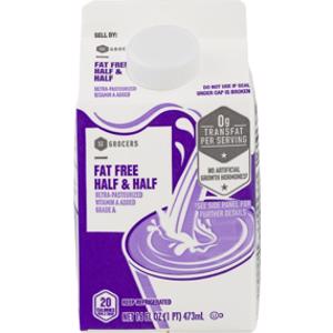 SE Grocers Fat Free Half & Half