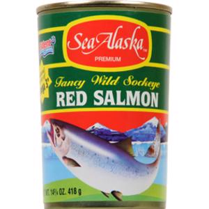 Sea Alaska Red Wild Sockeye Salmon