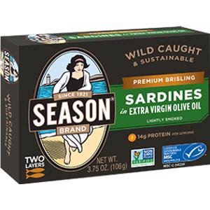 Season Brisling Sardines in Extra Virgin Olive Oil