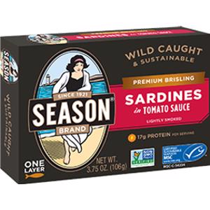 Season Brisling Sardines in Tomato Sauce
